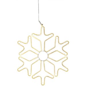 LED āra dekors Sniegpārsla Star Trading Tapesil, WW, 62cm, 490LED, 1160lm, 7.8W, IP44