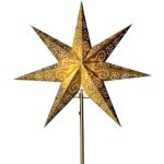 Papīra zvaigzne Star Trading Antique, 48cm, Zelta