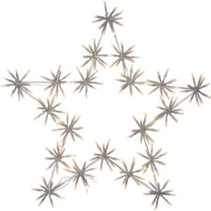LED āra dekorācija Zvaigzne Star Trading Flower Star, 60cm, WW, 200LED, 367lm, IP44