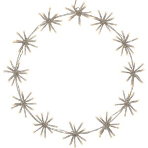LED āra dekorācija Vainags Star Trading Flower Ring, 50cm, WW, 120LED, 170lm, IP44