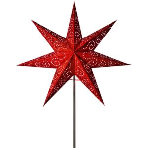 Papīra zvaigzne Star Trading Antique, 48cm, Sarkana