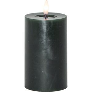 LED vaska svece Star Trading Pillar Candle Flow, 15cm, ar liesmas efektu, 2xAA, ar taimeri
