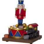 LED gaismas dekorācija Riekstkodis Star Trading Nutcracker, 16x13cm, 8LED, rotējošs, 3xAA, ar taimeri