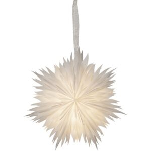 Papīra zvaigzne piekarama Star Trading Dis, 45cm, Balta