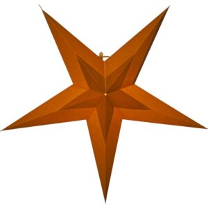 Papīra zvaigzne piekarama Star Trading Diva, 60cm, Oranža
