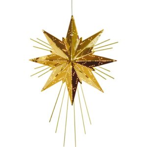 LED dekorācija metāla zvaigzne Star Trading Mini Luxe, 36cm, E14 Max. 25W, IP20, Misiņa