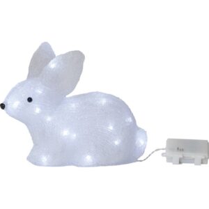 LED Ziemassvētku dekorācija Star Trading Crystalo, 27cm, CW, 30LED, IP44, 3xAA, ar taimeri