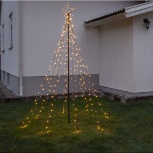 LED āra dekorācija Egles siluets Star Trading Spiky, 2.35m, 420LED, GWW, IP44 LED āra dekorācija Egles siluets Star Trading Spiky, 2.35m, 420LED, GWW, IP44
