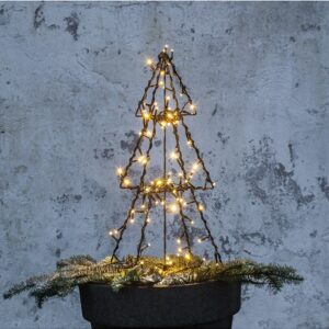 LED āra dekorācija Egles siluets Star Trading Foldy, 50x30cm, 90LED, WW, IP44 LED āra dekorācija Egles siluets Star Trading Foldy, 50x30cm, 90LED, WW, IP44