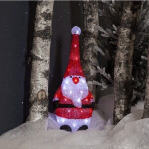 LED āra dekorācija Ziemassvētku vecītis Star Trading Crystalo, 59cm, 40LED, IP44 LED āra dekorācija Ziemassvētku vecītis Star Trading Crystalo, 59cm, 40LED, IP44