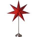 Papīra zvaigzne Star Trading Antique, 48cm, Sarkana