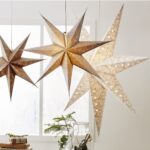 Papīra zvaigzne piekarama Star Trading Decorus, 63cm, Balta