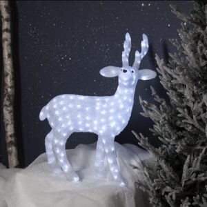 LED Ziemassvētku dekorācija briedis Star Trading Figurine Crystalo, 97cm, CW, 200LED, IP44 LED Ziemassvētku dekorācija briedis Star Trading Figurine Crystalo, 97cm, CW, 200LED, IP44