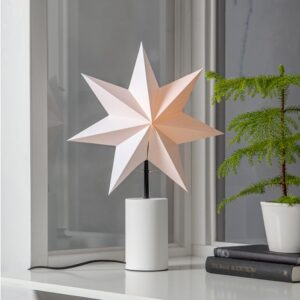 Dekoratīvā Zvaigzne Star Trading Base, Shade and Star Stila, 50cm, E14, IP20, balta