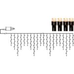 LED āra virtene lāstekas Star Trading Icicle Shiny, 24×0,55m, 960LED, 2700K, IP44