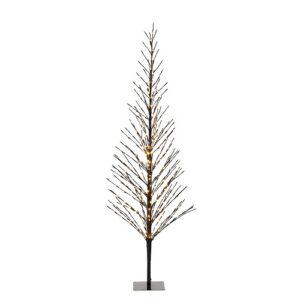 LED āra dekoratīvais koks Konstsmide Tree Amber Firefly, 2.1m, 504LED, 2200K, IP44, ar Firefly efektu