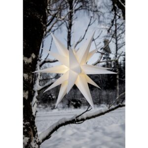 LED āra dekorācija zvaigzne Star Trading Alice 3D, 57x57cm, 12LED, WW, 3xAA, ar taimeri