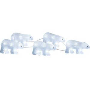 LED āra gaismas virtene Polārlāči Konstsmide Acrylic Polar Bears, 5m, 40LED, CW, IP44, 5gb.