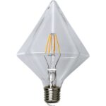 LED dekoratīvā spuldze Star Trading E27 Clear, 16.5cm, 3.2W, 2700K, 320lm, IP44, DIM