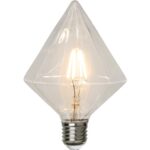 LED dekoratīvā spuldze Star Trading E27 Clear, 16.5cm, 3.2W, 2700K, 320lm, IP44, DIM