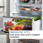 Iebūvējams ledusskapis ar saldētavu Bosch Serie 6 Top Freezer KIL82SDD0, 177.5x56cm, Soft Close, flat hinge