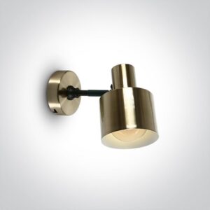 LED sienas gaismeklis OneLight The Hotel Retro Range 60118/BBS, E27, 140mm, IP20, Brushed Brass