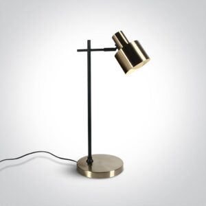 Galda lampa OneLight The Hotel Retro Range 61116A/BBS, 510mm, E27, IP20, Brushed Brass