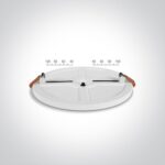 LED gaismeklis iebūvējams OneLight Floating Adjustable 10110CE/C, 10W, 120mm, 1150lm, 4000K, IP20