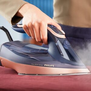 Tvaika gludeklis Philips 8000 Series Azur DST8050/20, 3000W, 85g./min., SteamGlide Elite Rosecopper