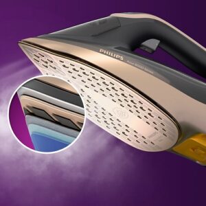 Tvaika gludeklis Philips 8000 Series Azur DST8041/80, 3000W, 80g./min., SteamGlide Elite Rosecopper