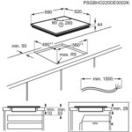 Iebūvējama indukcijas plīts virsma Electrolux 700 Series EIS62453, 60cm, Slim Fit, Hob2Hood, SenseBoil, Bridge