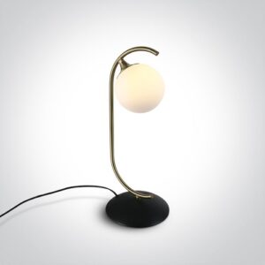 Galda lampa OneLight The Nordic Decorative 61116/BBS, 45cm, 1xG9, IP20, Matēta misiņa