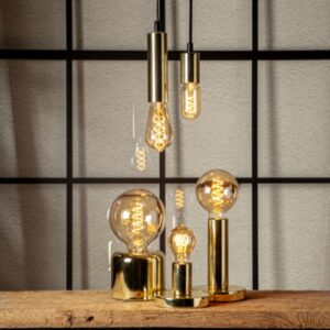 LED dekoratīvā spuldze Star Trading DecoLED Spiral Amber, E27, G125, 3.2W, 180lm DIM, 2100K, IP20