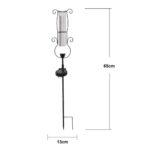 LED dārza gaismeklis ar saules bateriju Star Trading Pluvio Rain Gauge, 65cm, 5lm, WW, IP44