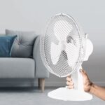 Galda ventilators Midea Table Fan FT23-21M, 25W, 38x28cm, Oscilējošs, 2 ātrumi, balts