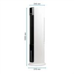 Gaisa dzesētājs Midea TechnoWind AC120-19ARB, 65W, 4 ātrumi, 7l, Oscilējošs, ar taimeri, ar pulti