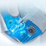 Viedais ventilators ar gaisa attīrīšanu Midea Bladeless Tower Fan MFP-120i (BL), 33W, H13 HEPA, 38dB