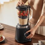 Blenderis ar stikla krūzi Xiaomi Blender EU BHR8936EU, 600W, 1.75l, 5 ātrumi, Ner. tērauda/Melns