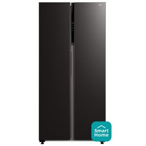 Ledusskapis ar saldētavu Midea American Side by Side MDRS619FIE28, 177.5x83.5cm, NoFrost, Active C Fresh, Black