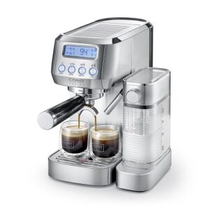 Espresso kafijas aparāts Caso Espresso Gourmet Latte 1821, 20 bar, 1.3l, ar automātisku piena putošanu