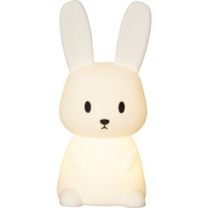 LED Nakts lampa silikona Star Trading NightLight Bunny, 20cm, 4LED, 3xAAA, ar taimeri, WW+MC