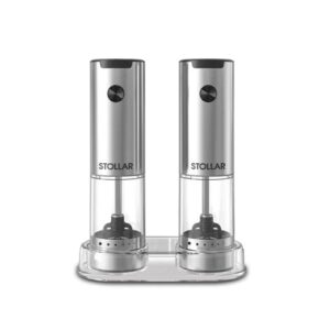 Elektriskās sāls un piparu dzirnaviņas Stollar the Salt & Pepper SSP400, 4xAAA, 95ml, LED