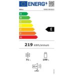 Ledusskapis ar saldētavu Midea MERB276FGE02A, 180x54.5cm, NoFrost, Multi AirFlow, Inox