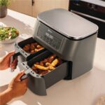 Karstā gaisa friteris Ninja 6-in-1 Dual Zone DZ300EU, 2470W, 2x3.8l, 6prog.