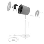 Grīdas ventilators Stadler Form Simon 3D S-053, 28W, 100x27.6cm, Oscilējošs 3D, 10 ātrumi, ar pulti