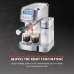 Espresso kafijas aparāts Caso Espresso Gourmet Latte 1821, 20 bar, 1.3l, ar automātisku piena putošanu