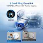Putekļu sūcējs Robots ar mazgāšanu Ecovacs DEEBOT T80 OMNI, 18000Pa, OZMO ROLLER, ZeroTangle 3.0, 6400mAh