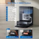 Putekļu sūcējs Robots ar mazgāšanu Ecovacs DEEBOT T80 OMNI, 18000Pa, OZMO ROLLER, ZeroTangle 3.0, 6400mAh
