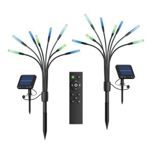 LED gaismekļi ar saules bat. 2gb. Nanoleaf Solar Garden Lights, 95cm, 16LED, RGBW, 11 režīmi, IP65, ar pulti