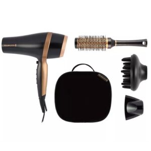 Matu fēns ar piederumiem Remington Salon Smooth Hairdryer Gift Pack D6960GP, 2100W DC